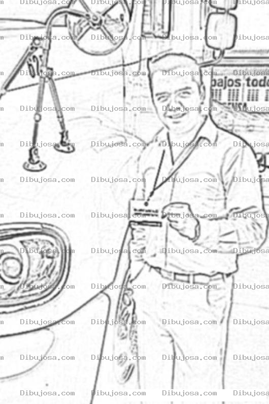 Dibujo para colorear Luis Ricardo Gonzalez Cabrera Gerente Administrativo De Movitsa Dibujo De Transportista Parado A La Par De Un Cabezal Para Pintar Y Colorear