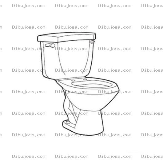 Dibujo para colorear Dibujo De Inhodoro Sin Tapadera Para Pintar Y Colorear Retrete Sin Tapa