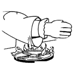 Dibujo para colorear Dibujo De Manga De Vestido Agarrando Fuego E Una Estufa De Gas Para Pintar Y Colorear
