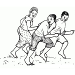 Dibujo para colorear Dibujo De Negritos Esclavos Corriendo Y Escapando De La Esclavitud Para Pintar Y Colorear Apartheid Y Libertad No Al Racismo