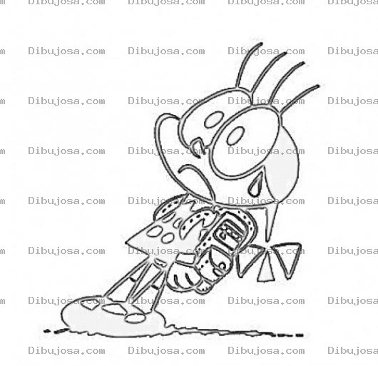 Dibujo para colorear Dibujo De Nina Colegiala Asustada Para Pintar Y Colorear