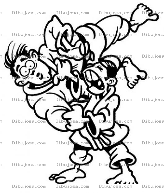 Dibujo para colorear Dibujo De Peleadores De Jugo Para Pintar Y Colorear