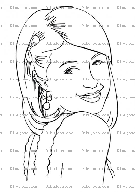 Dibujo para colorear Dibujo De Paris Hilton Para Pintar Y Colorear
