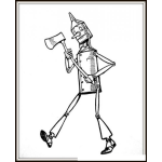 Dibujo para colorear Dibujo Del Hombre De Hojalata Del Mago De Oz Para Pintar Y Colorear