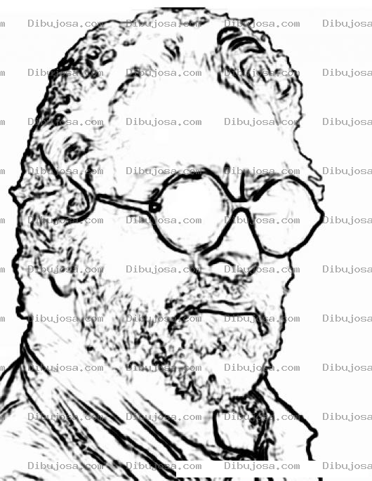 Dibujo para colorear Colorar a Facundo Cabral
