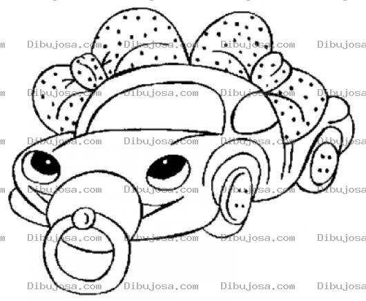 Dibujo para colorear Dibujo De Carrito Bebe Con Pepe Para Pintar Y Colorear