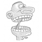Dibujo para colorear Dibujo De Negrito Hablador Para Pintar Y Colorear