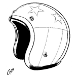 Dibujo para colorear Casco De Moto Para Pintar Y Colorear