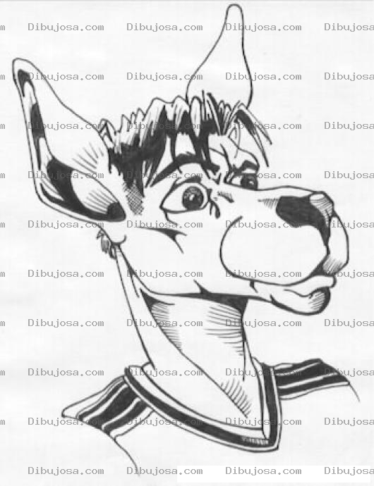 Dibujo para colorear Dibujo De Futbolista Burro Para Pintar Y Colorear
