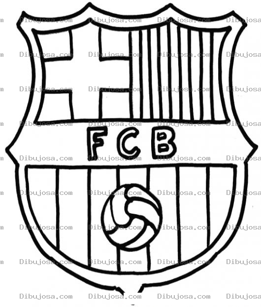 Dibujo para colorear Colorear Logo del Barca