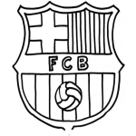 Dibujo para colorear Colorear Logo del Barca