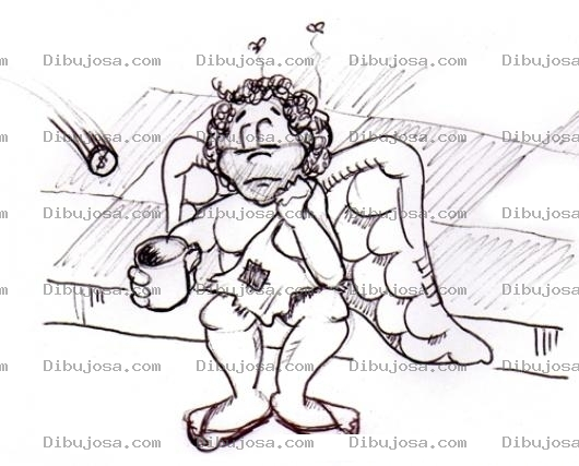 Dibujo para colorear Dibujo De Angel Limosnero Para Pintar Y Colorear