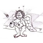 Dibujo para colorear Dibujo De Angel Limosnero Para Pintar Y Colorear
