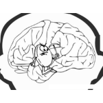 Dibujo para colorear Neuronas Cerebrales Dibujo De Cerebro Trabajando Para Pintar Y Colorear