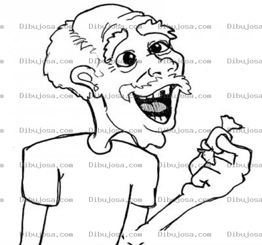 Dibujo para colorear Dulces Para Diabeticos Dibujo De Abuelito Diabetico Y Sholco Feliz Con Un Dulce Para Pintar Y Colorear Viejito Dulcero