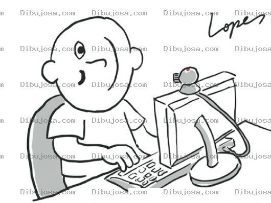 Dibujo para colorear Free Emoticons :) :( ;-) ;( :-) :-( :[ =) =0) =0( ;-P ;) :-o :D :-D Dibujo De Internauta Con Cara De Emoticon Para Pintar Y Colorear Caritas Con Caracteres Para Chat