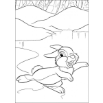 Dibujo para colorear El conejo de bambi