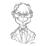 Dibujo para colorear Jefe Malvado Y Perberso Para Pintar Y Colorear
