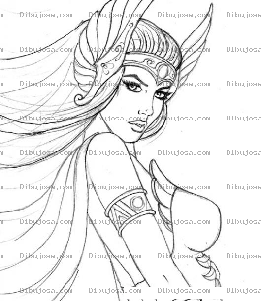 Dibujo para colorear Sherashera Dibujo De Shira Para Pintar Y Colorear A Shera Hermana De Heman