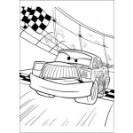 Dibujo para colorear Carro Veloz De Carro Cars Para Pintar Y Colorear