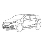 Dibujo para colorear Suv Dibujo De Camioneta Suv Para Pintar Y Colorear