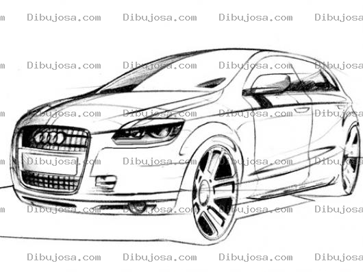 Dibujo para colorear Audi Q3 Precio Sugerido De Fabrica 40,000 Dolares Dibujo De Audiq3 Q3audi Msrp 40k Usd