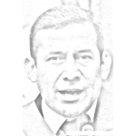 Dibujo para colorear Colorear A Ollanta Humala Presidente De Peru En El 2011