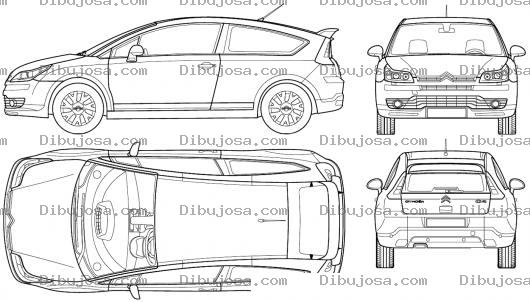 Dibujo para colorear Dibujo De Carro Citoren C4 Para Pintar Y Colorear