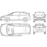 Dibujo para colorear Dibujo De Carro Citoren C4 Para Pintar Y Colorear