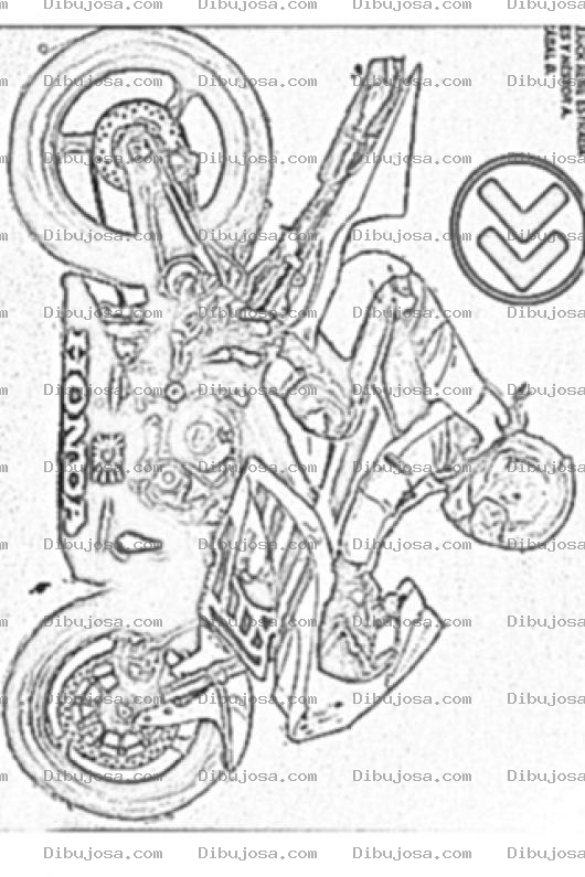 Dibujo para colorear Colorear Moto Honda Cbr Motocicleta Racing