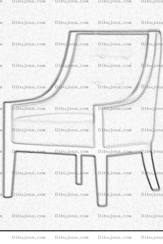 Dibujo para colorear Colorear Butaca De Cuero Elegante
