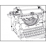 Dibujo para colorear Maquina De Escribir Mecanica Dibujo De Maquina De Escribir Viejita Olivetti O Remington Para Pintar Y Colorear
