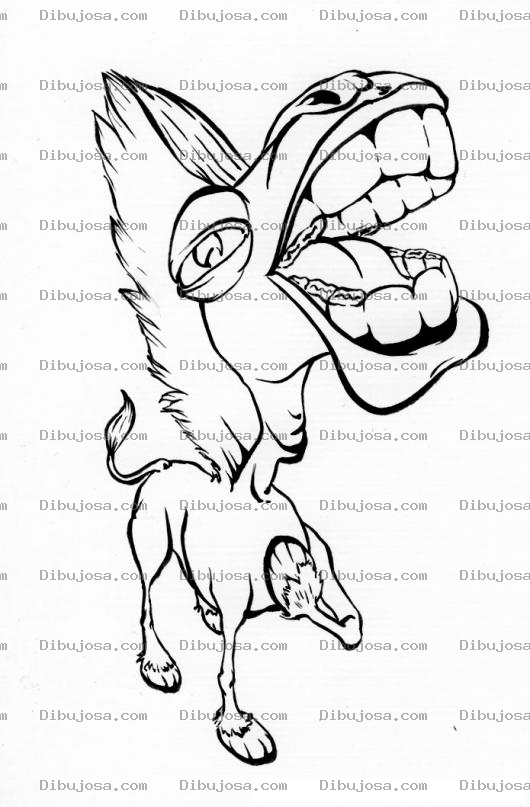 Dibujo para colorear Carcajada De Caballo Para Pintar Y Colorear