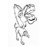 Dibujo para colorear Carcajada De Caballo Para Pintar Y Colorear