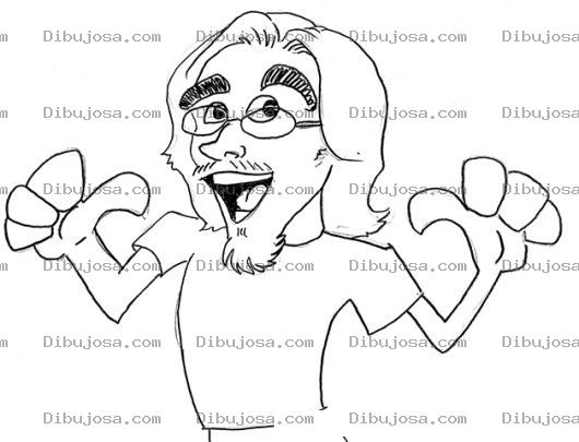 Dibujo para colorear Dibujo De Egocentrista Egoista Para Pintar Y Colorear Hombre Narciso Protagonista Y Narcisista