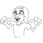 Dibujo para colorear Dibujo De Egocentrista Egoista Para Pintar Y Colorear Hombre Narciso Protagonista Y Narcisista