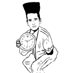 Dibujo para colorear Dibujo De Chico Blanco Rapero Con Peinado Flap Top Para Pintar Y Colorear Flaptop Ftattop Flat Top
