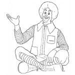 Dibujo para colorear Macdonalds Dibujo De Ronald Mcdonald Para Pintar Y Colorear