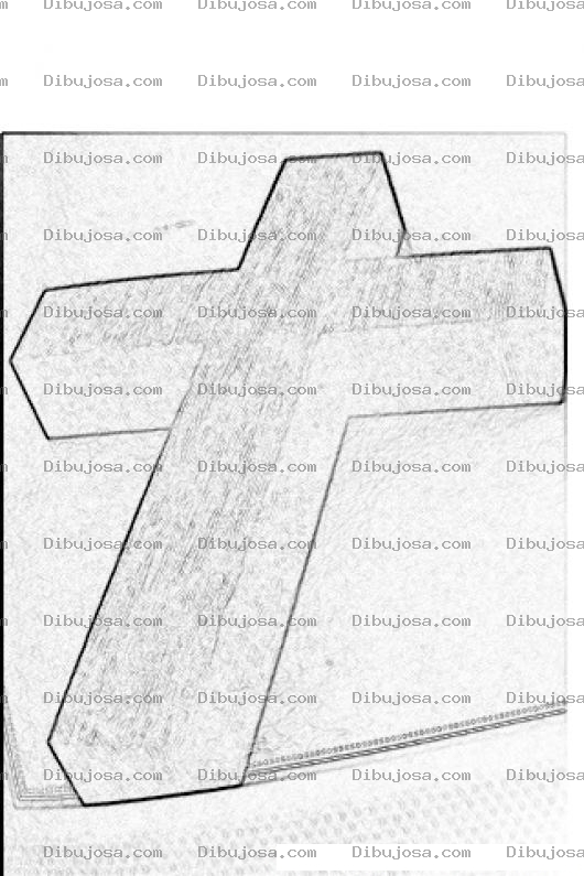Dibujo para colorear Colorear Cruz De Madera