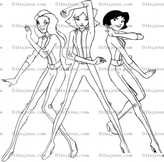 Dibujo para colorear Angeles De Charlie Dibujo De Las Chicas De Charly Para Pintar Y Colorear