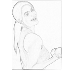 Dibujo para colorear Colorear Mujer Haciendo Ejercicios