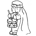 Dibujo para colorear Elninodeltambor Para Pintar Y Colorea Al Nino Del Tambor
