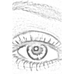 Dibujo para colorear Colorear Un Ojo De Mujer