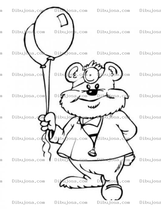 Dibujo para colorear Osito Pediatra Para Pintar Y Colorear