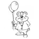 Dibujo para colorear Osito Pediatra Para Pintar Y Colorear