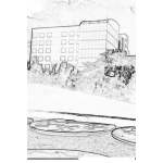 Dibujo para colorear Edificio Tetra Center En Zpna 13 De Guatemala Para Colorear