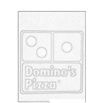 Dibujo para colorear Colorear Logo De Dominos Pizza
