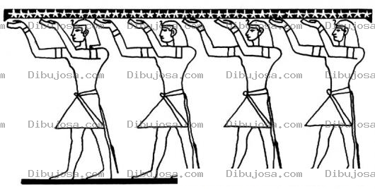 Dibujo para colorear Geroglifico Egipcio Para Pintar Y Colorear