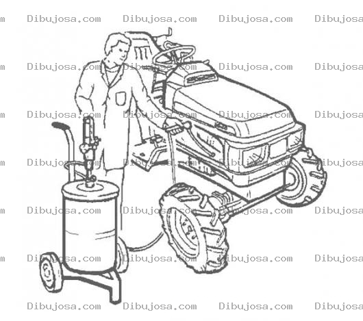 Dibujo para colorear Mecanico De Tractores Para Pintar Y Colorear