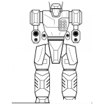 Dibujo para colorear Dibujo De Transformer Para Pintar Y Colorear